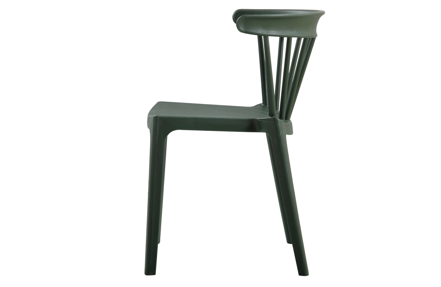Spijlenstoel Bliss kunststof  (groen) huren? Huur bij KeyPro meubelhuur!