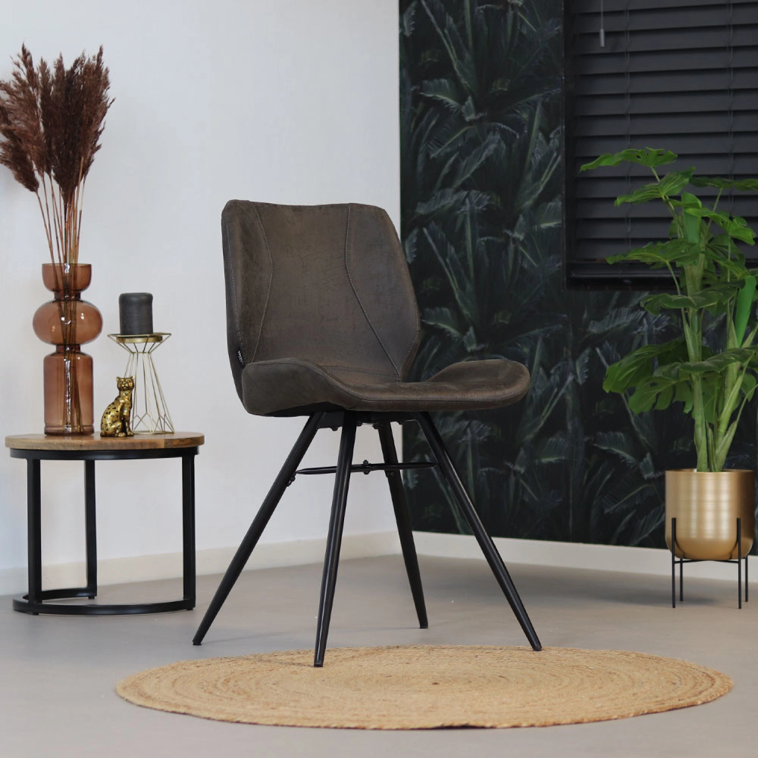 Rent a Dining chair Barrel (anthracite)? Rent at KeyPro furniture rental!