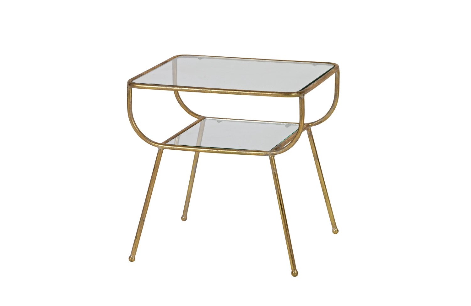 Bijzettafel Amazing metaal/glas (antiek messing) huren? Huur bij KeyPro meubelhuur!