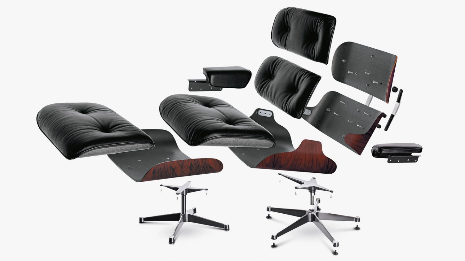 Rent a Lounge chair Eames Ottoman (black)? Rent at KeyPro furniture rental!