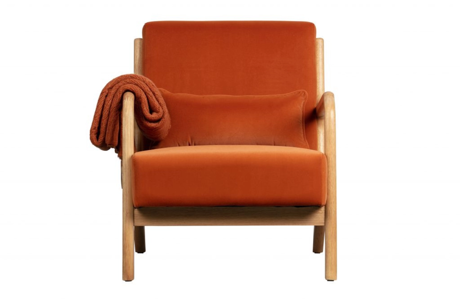 Fauteuil Mark fluweel (melon) huren? Huur bij KeyPro meubelhuur!