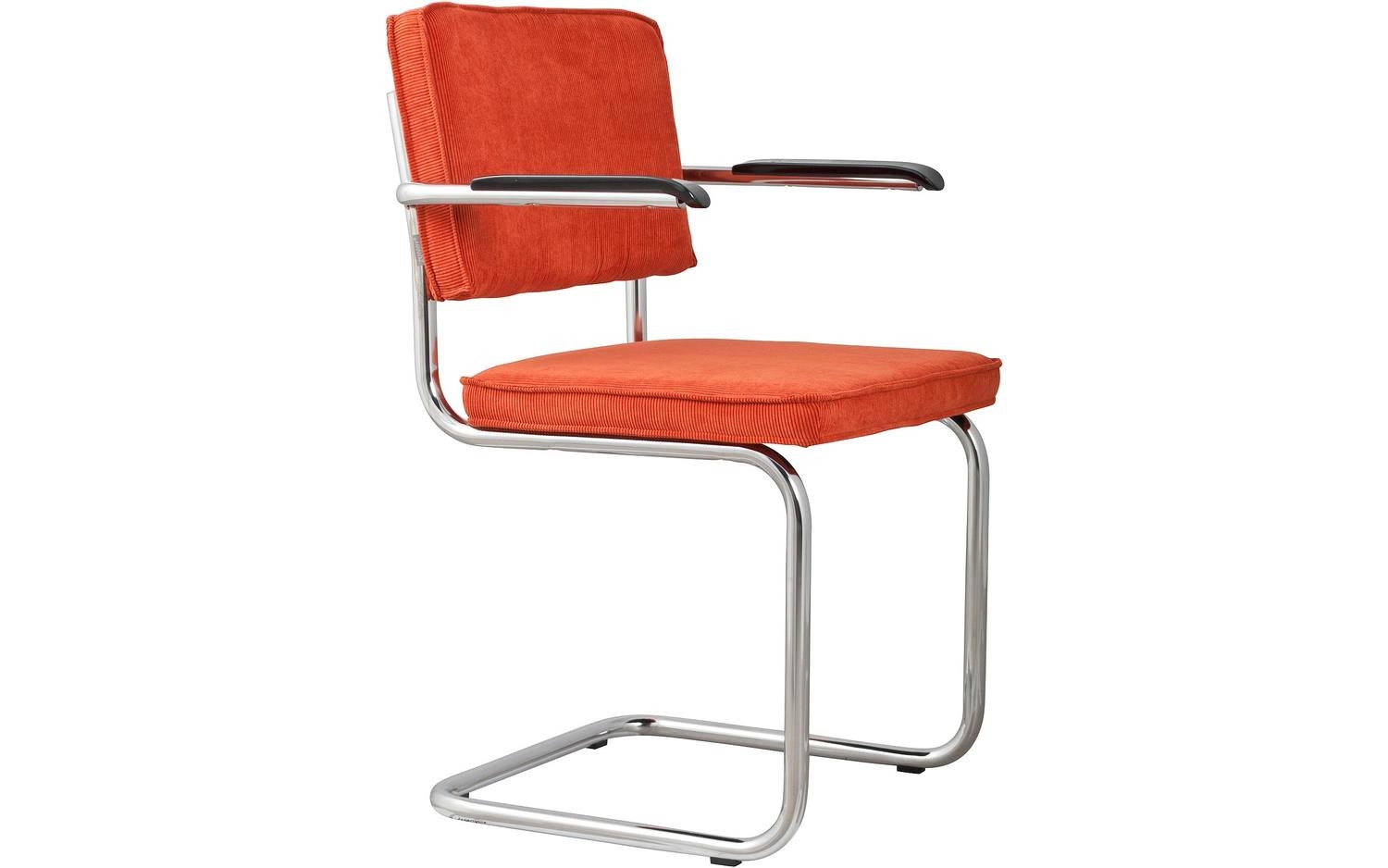 Eetkamerstoel Ridge kink rib (oranje) huren? Huur bij KeyPro meubelhuur!