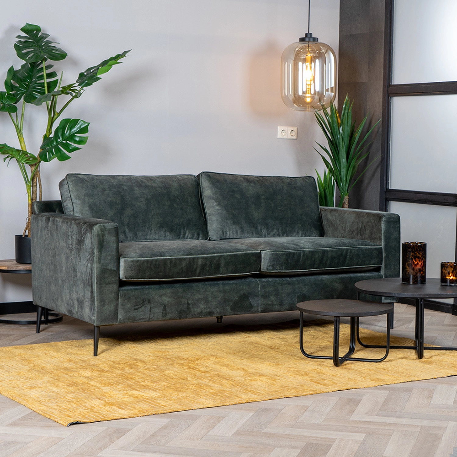 Bank 2,5 zits Bronx (Groen) huren? Huur bij KeyPro meubelhuur!