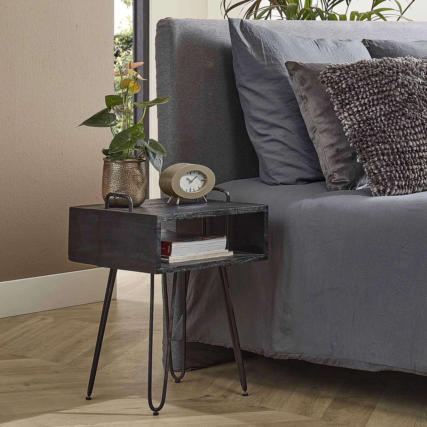 Rent your Bedside table Yucon at Keypro! Rent a Bedside table Yucon? Rent at KeyPro furniture rental!