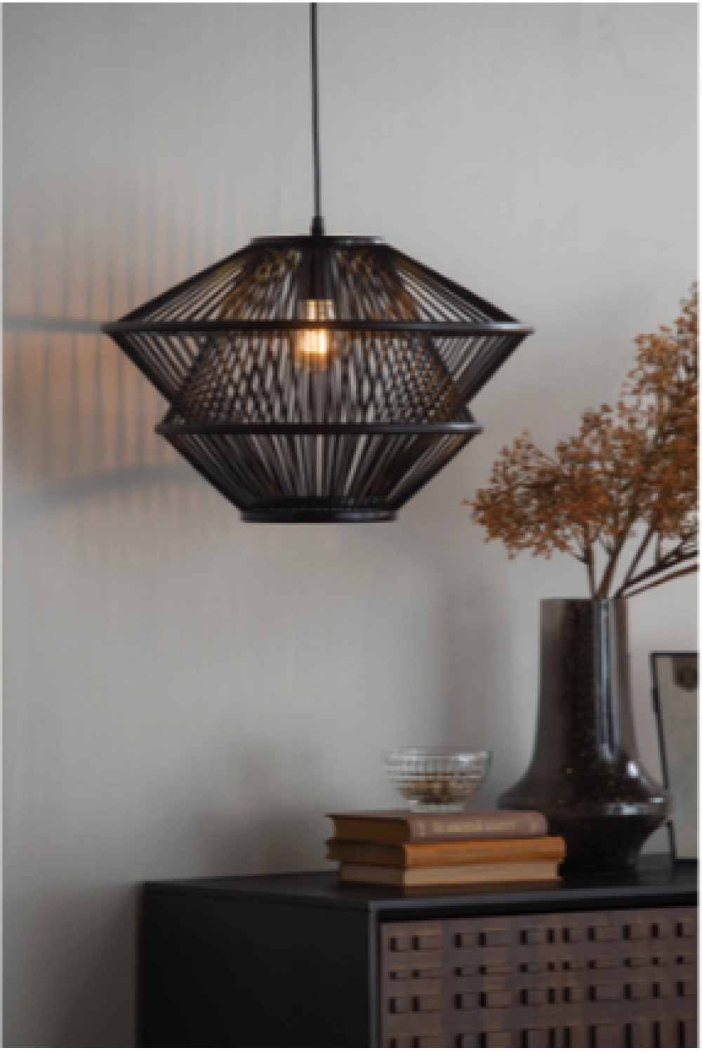 Hanglamp Bamboo (zwart) huren? Huur bij KeyPro meubelhuur!