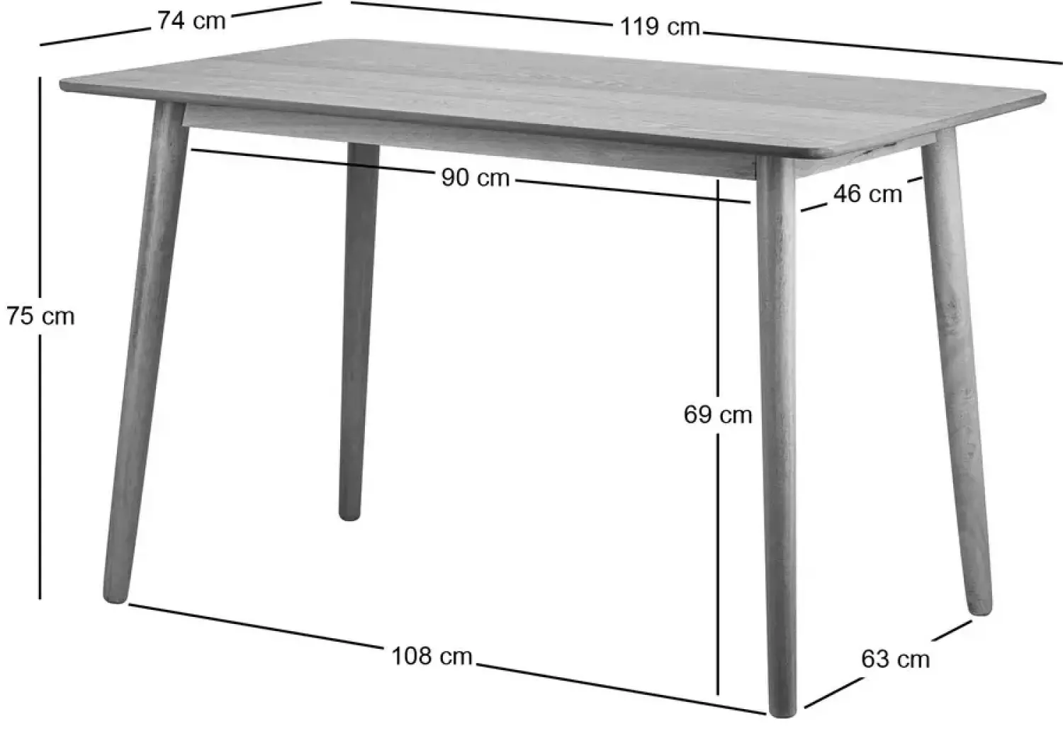 Huur je Eettafel Bonifacio (zwart) bij KeyPro! Eettafel Bonifacio (zwart) huren? Huur bij KeyPro meubelhuur!