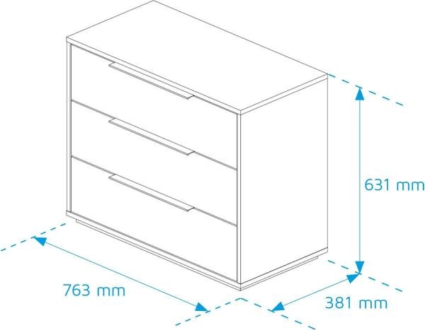 Rent a Drawer cabinet (white)? Rent at KeyPro furniture rental!