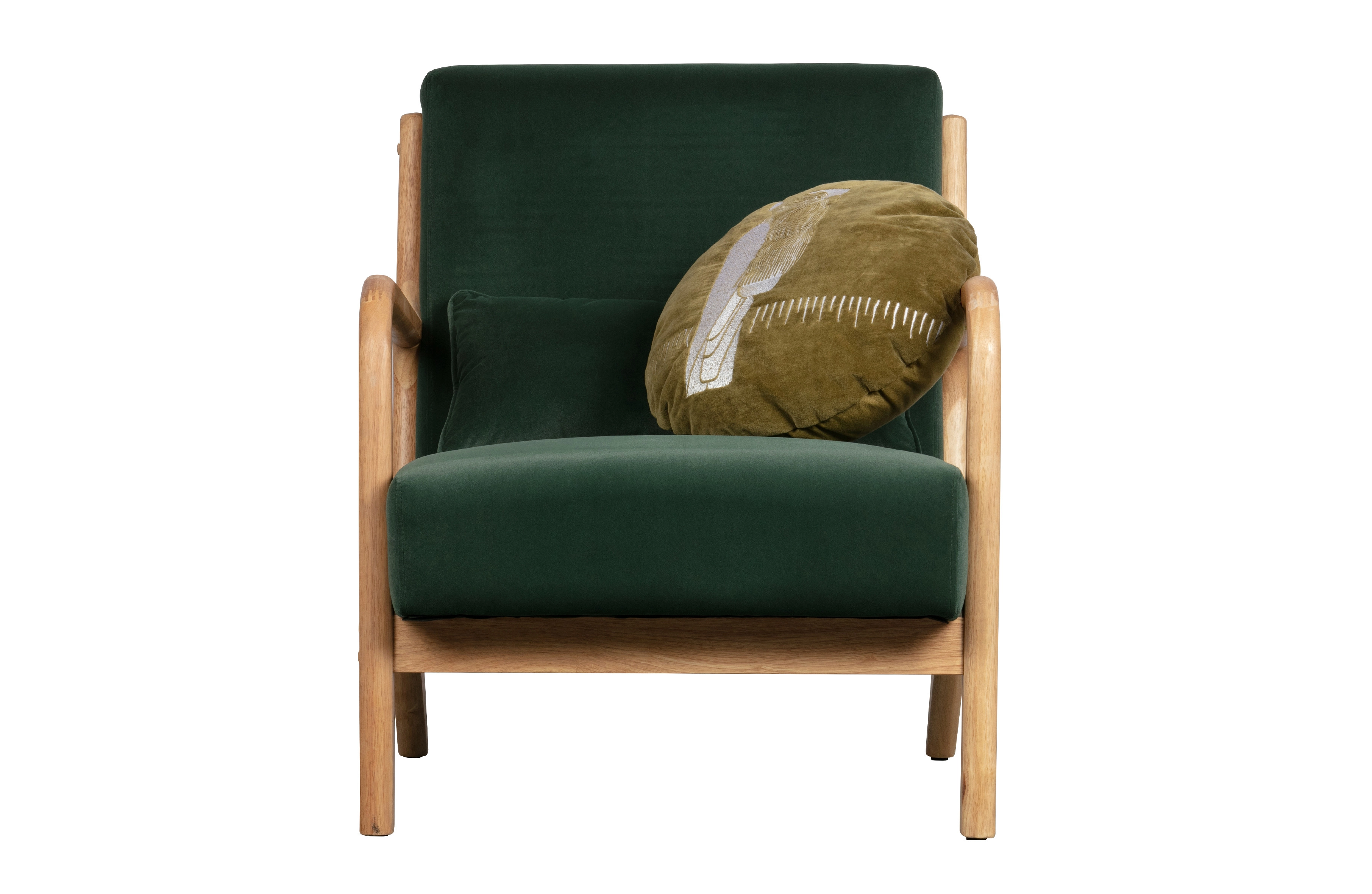 Fauteuil Mark fluweel (groen) huren? Huur bij KeyPro meubelhuur!