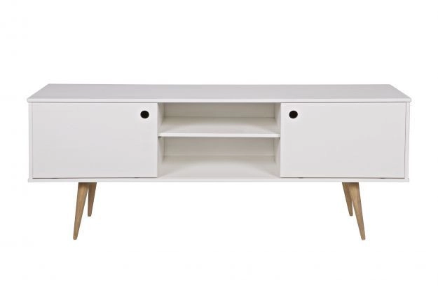 TV dressoir Retro (wit) huren? Huur bij KeyPro meubelhuur!