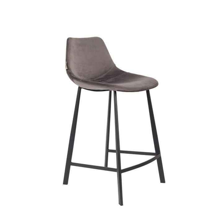 Rent a Barstool Franky velvet (gray)? Rent at KeyPro furniture rental!