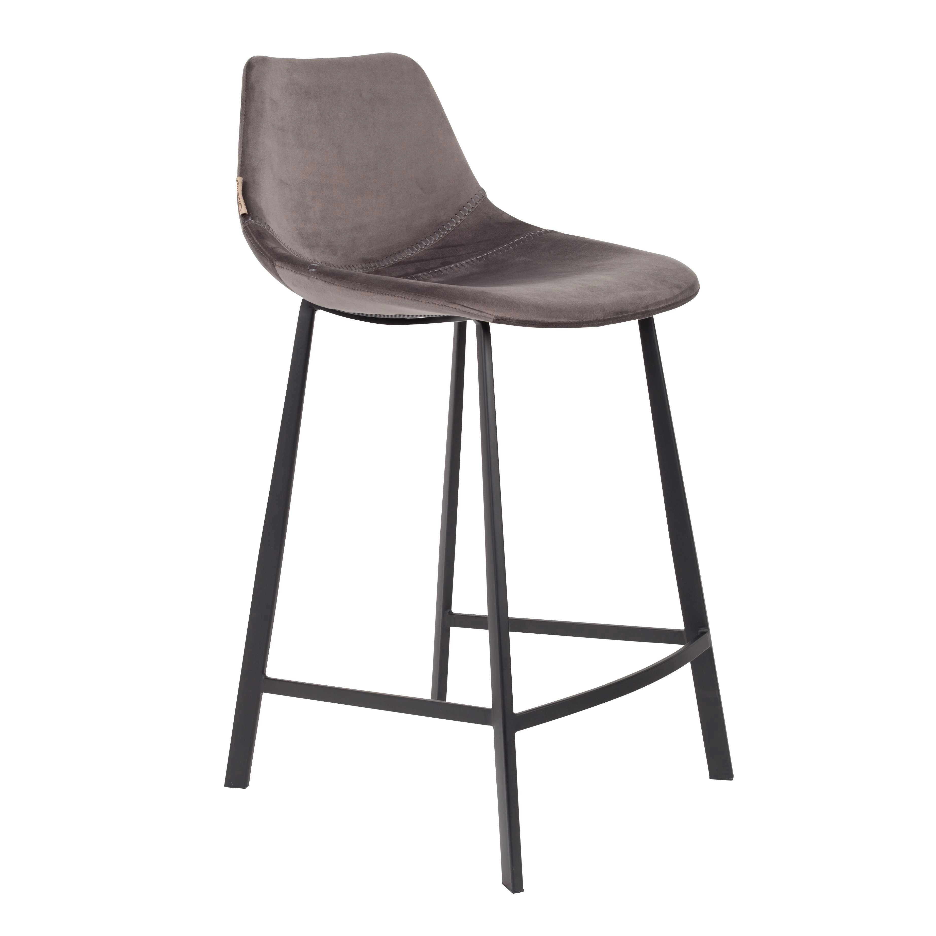 Rent a Barstool Franky velvet (gray)? Rent at KeyPro furniture rental!