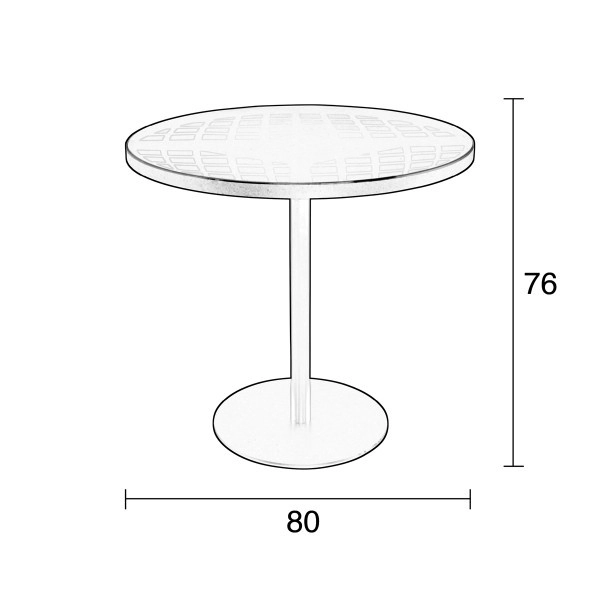 Bistro tafel Albert (zwart) huren? Huur bij KeyPro meubelhuur!