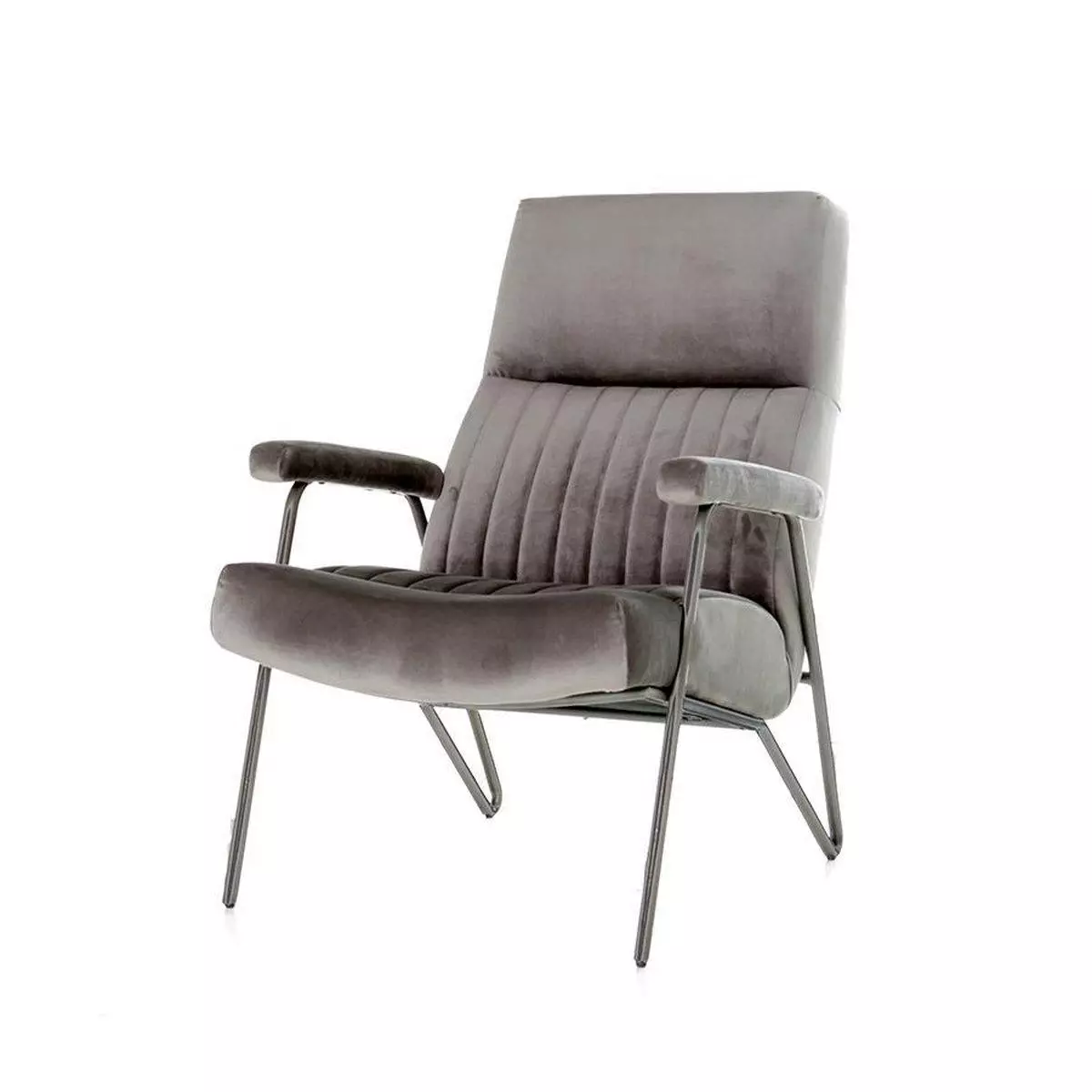 Rent a Armchair William velvet (grey)? Rent at KeyPro furniture rental!