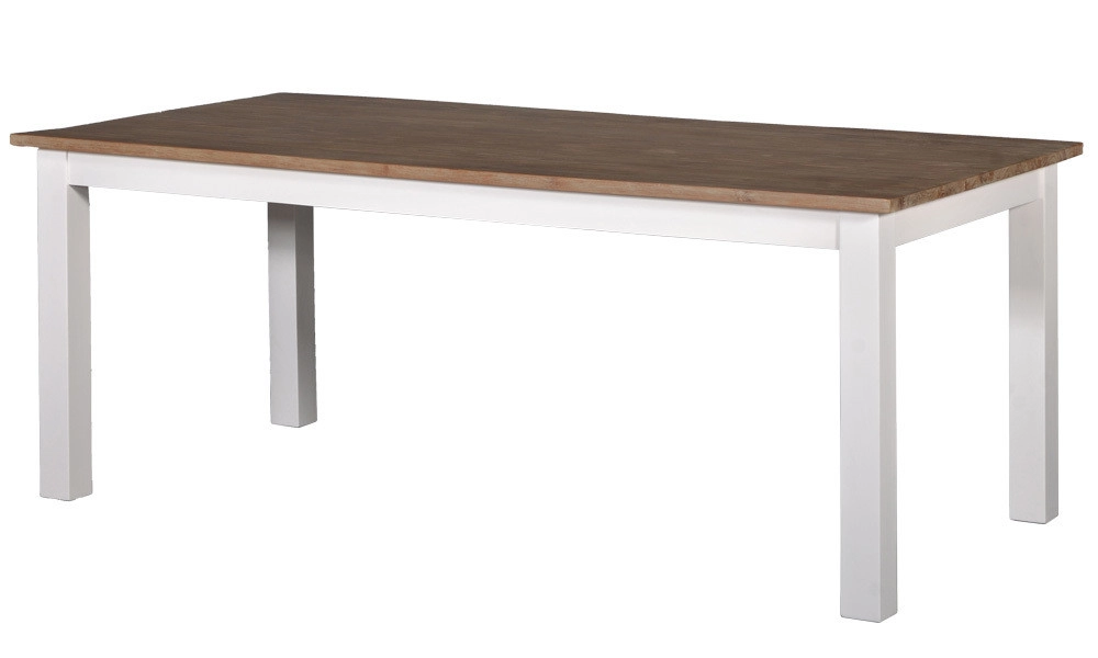 Eettafel Lisa 160cm (wit/grijs) huren? Huur bij KeyPro meubelhuur!