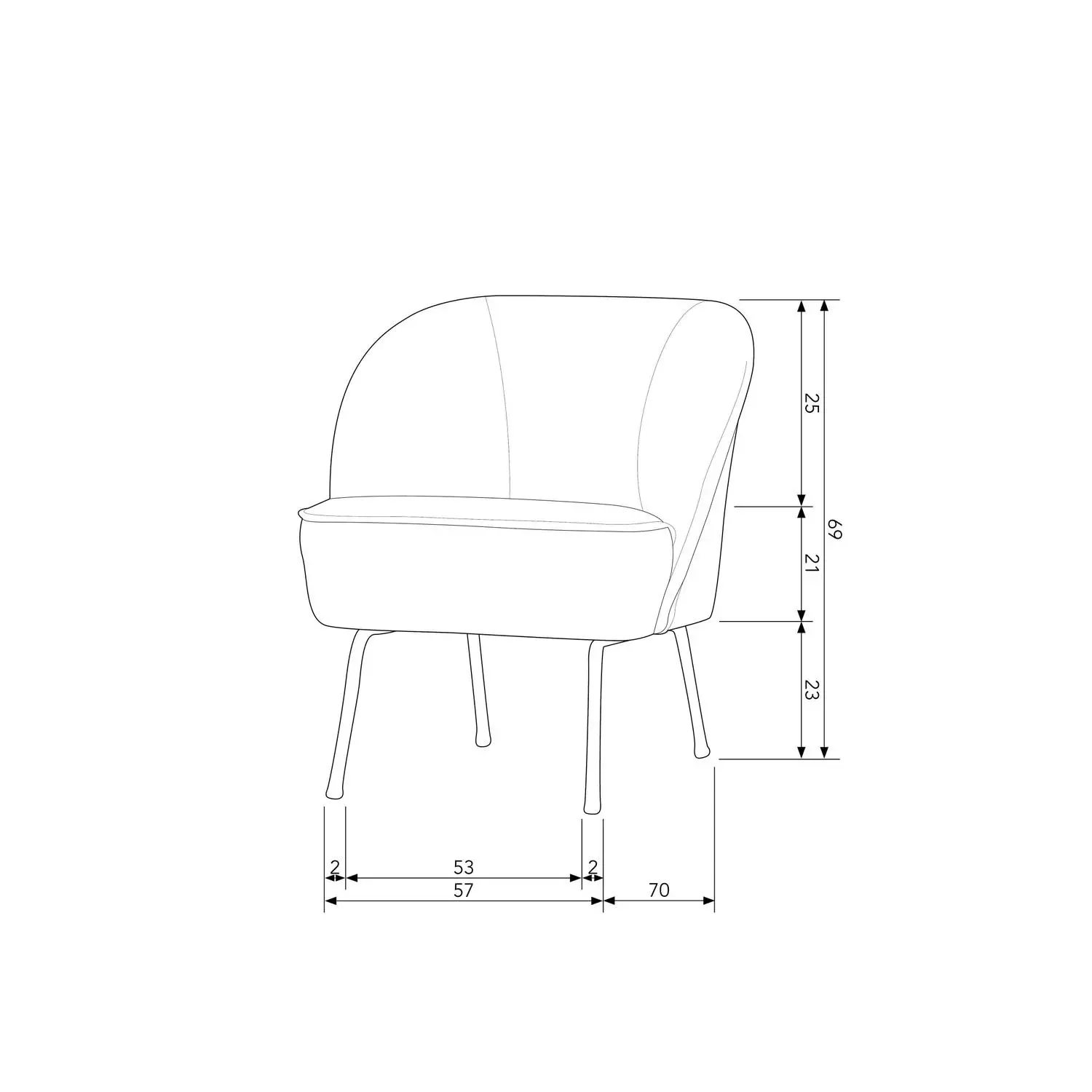 Rent a Armchair Vogue bouclé (natural)? Rent at KeyPro furniture rental!