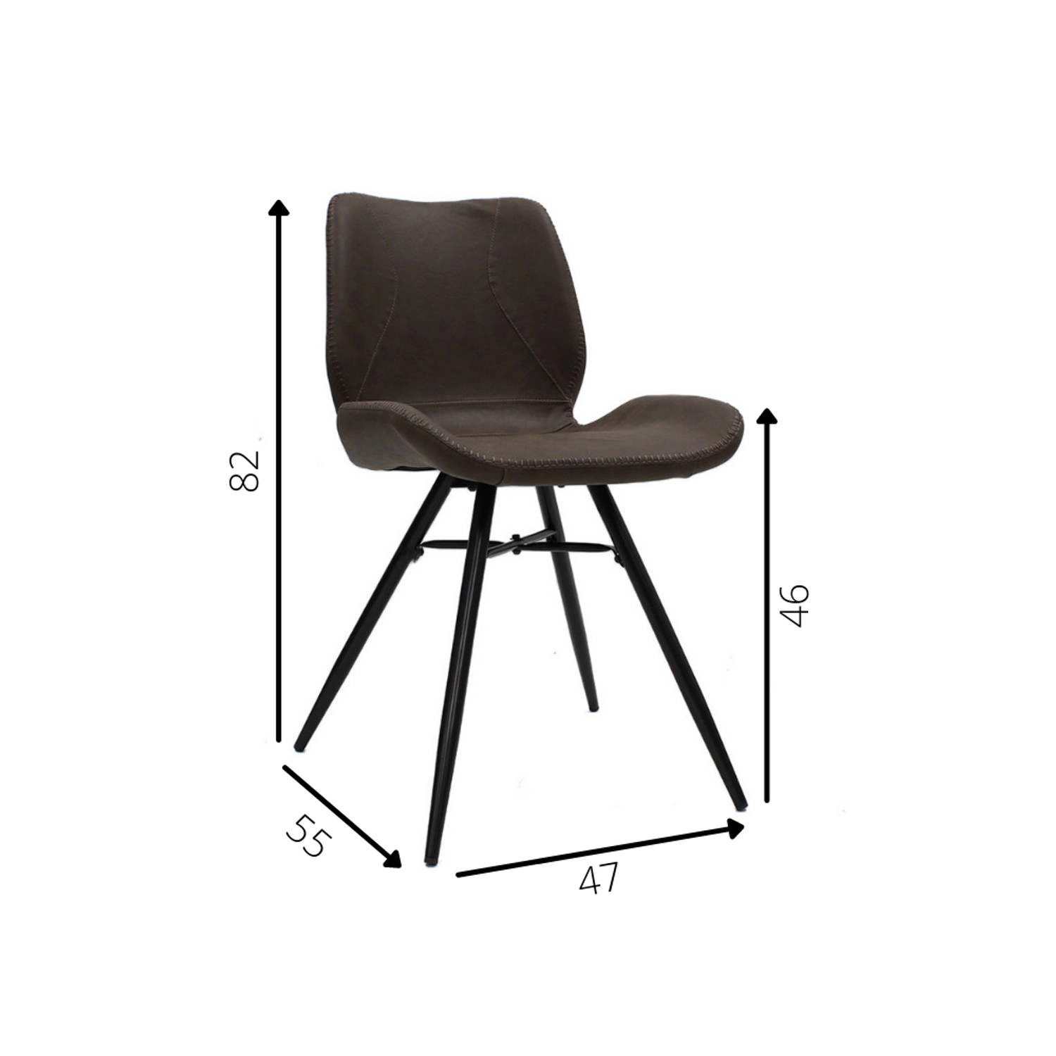 Rent a Dining chair Barrel (brown)? Rent at KeyPro furniture rental!