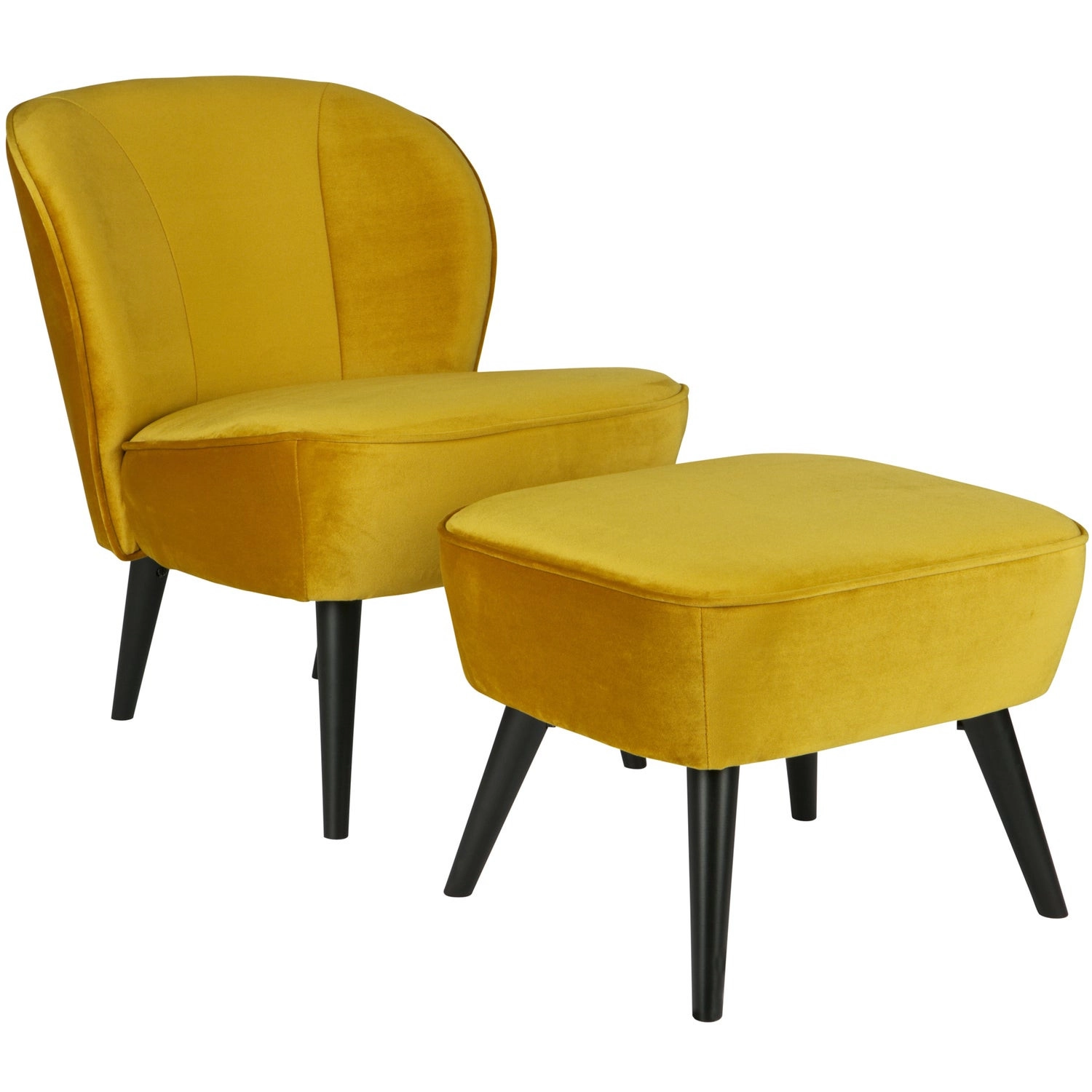 Rent a Hocker on legs (Ochre Yellow)? Rent at KeyPro furniture rental!