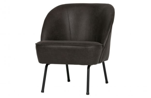 Sessel Vogue Leder (schwarz) mieten? Mieten Sie bei KeyPro Möbelverleih!