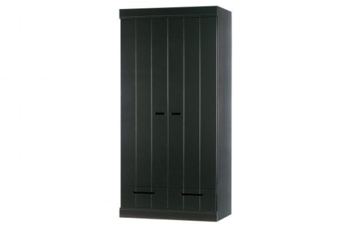 Rent a Closet Connect 2 drs. + drawers (black)? Rent at KeyPro furniture rental!