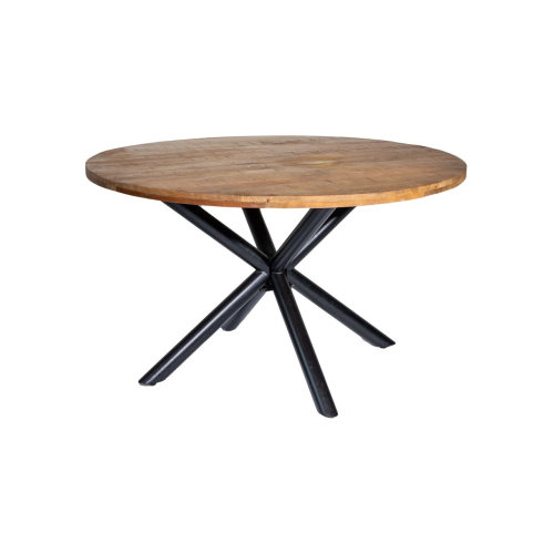 Rent a Dining table round with cross leg 130cm (brown)? Rent at KeyPro furniture rental!