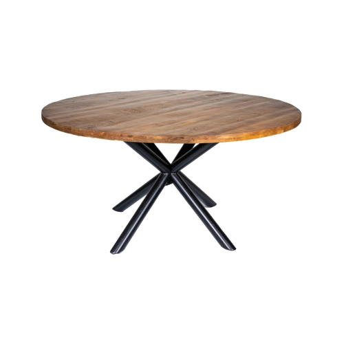 Rent a Dining table round with cross leg 150cm (brown)? Rent at KeyPro furniture rental!