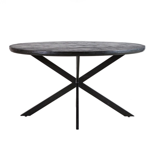 Eettafel rond met kruispoot 150cm (Zwart) huren? Huur bij KeyPro meubelhuur!