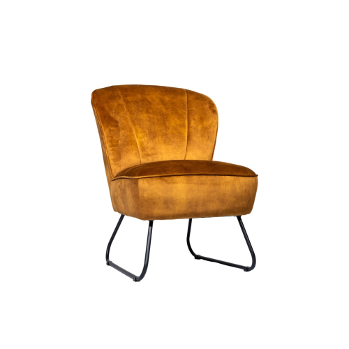 Fauteuil Eddy Velvet (cognac) huren? Huur bij KeyPro meubelhuur!