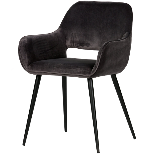 Rent a Dining chair Jelle velvet (grey)? Rent at KeyPro furniture rental!