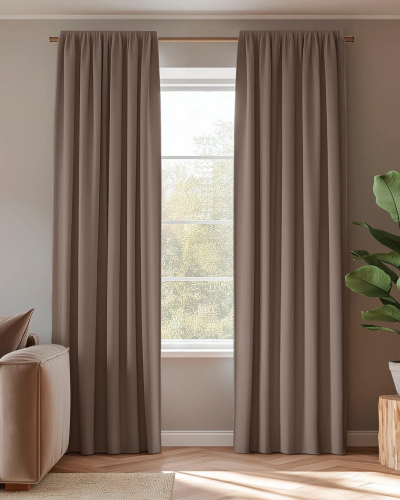 Rent a Window finish curtains (taupe)? Rent at KeyPro furniture rental!