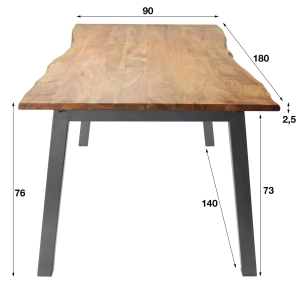 Rent a Dining table Edge (wood)? Rent at KeyPro furniture rental!