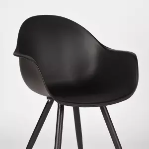 Eetkamerstoel Luca (zwart) huren? Huur bij KeyPro meubelhuur!