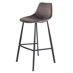 Rent a Barstool Franky velvet (gray)? Rent at KeyPro furniture rental!