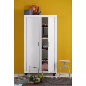 Kleiderschrank Elon 2drs. (weiß) mieten? Mieten Sie bei KeyPro Möbelverleih!