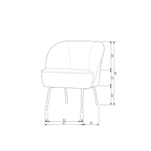 Rent a Armchair Vogue bouclé (natural)? Rent at KeyPro furniture rental!