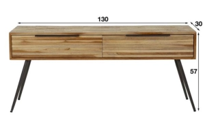 TV Dressoir Teca strip (naturel) huren? Huur bij KeyPro meubelhuur!