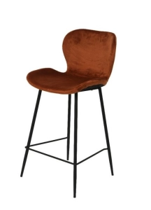 Rent a Barstool Seashell Velvet (orange)? Rent at KeyPro furniture rental!