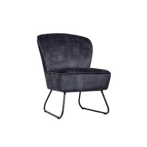 Fauteuil Eddy fluweel (zwart) huren? Huur bij KeyPro meubelhuur!