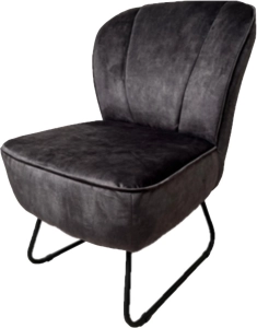 Fauteuil Eddy fluweel (zwart) huren? Huur bij KeyPro meubelhuur!