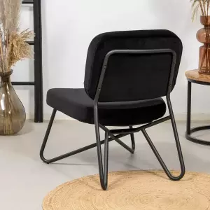 Rent a Armchair Julia (black velvet)? Rent at KeyPro furniture rental!