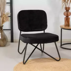 Rent a Armchair Julia (black velvet)? Rent at KeyPro furniture rental!