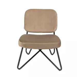 Fauteuil Julia fluweel (taupe) huren? Huur bij KeyPro meubelhuur!